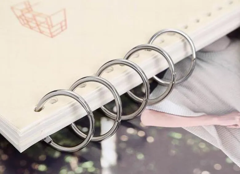 Metal rings provide sturdy binding solutions.