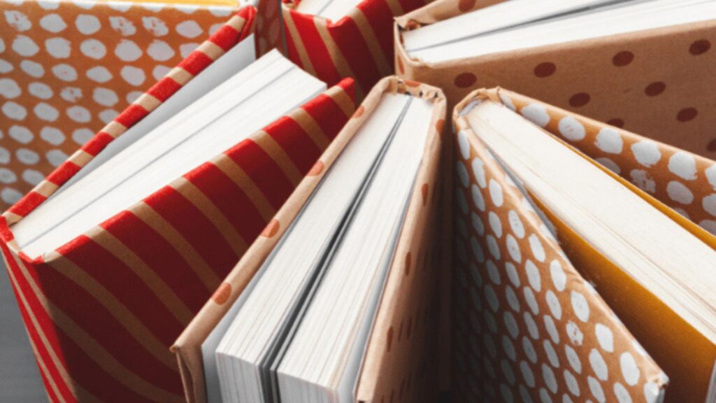 Perfect binding gives books a clean finish.