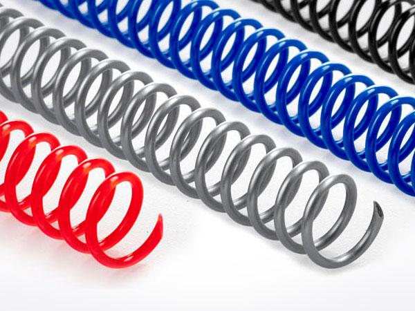 Plastic coils make binding simple and sleek